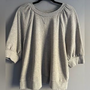 Heather Grey Short Sleeve Sweatshirt